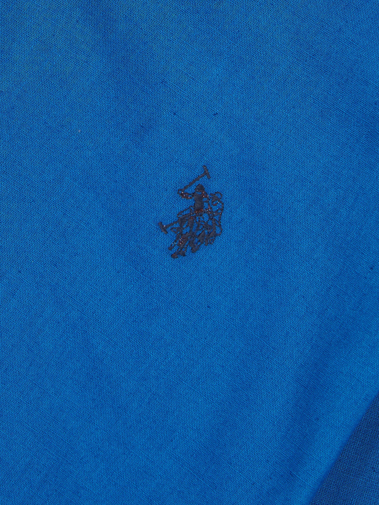 Mens Linen Blend Shirt Deja Vu Blue