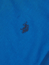 Mens Linen Blend Shirt Deja Vu Blue