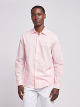 Mens Linen Blend Shirt Pink a Boo
