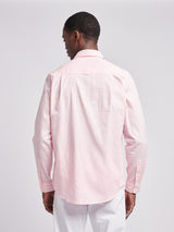 Mens Linen Blend Shirt Pink a Boo