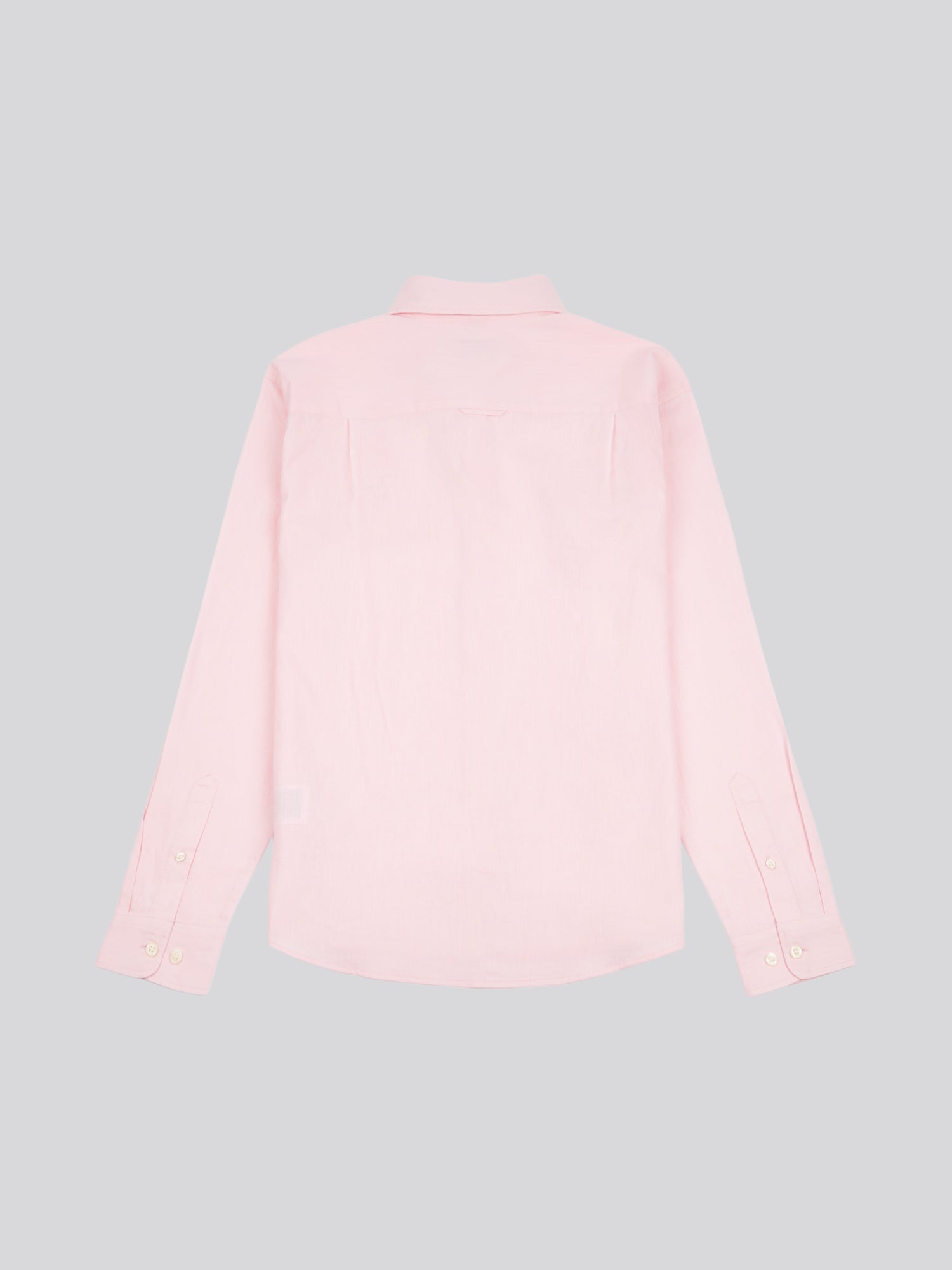 Mens Linen Blend Shirt Pink a Boo