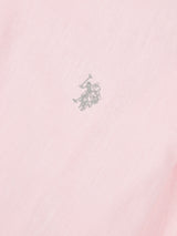 Mens Linen Blend Shirt Pink a Boo