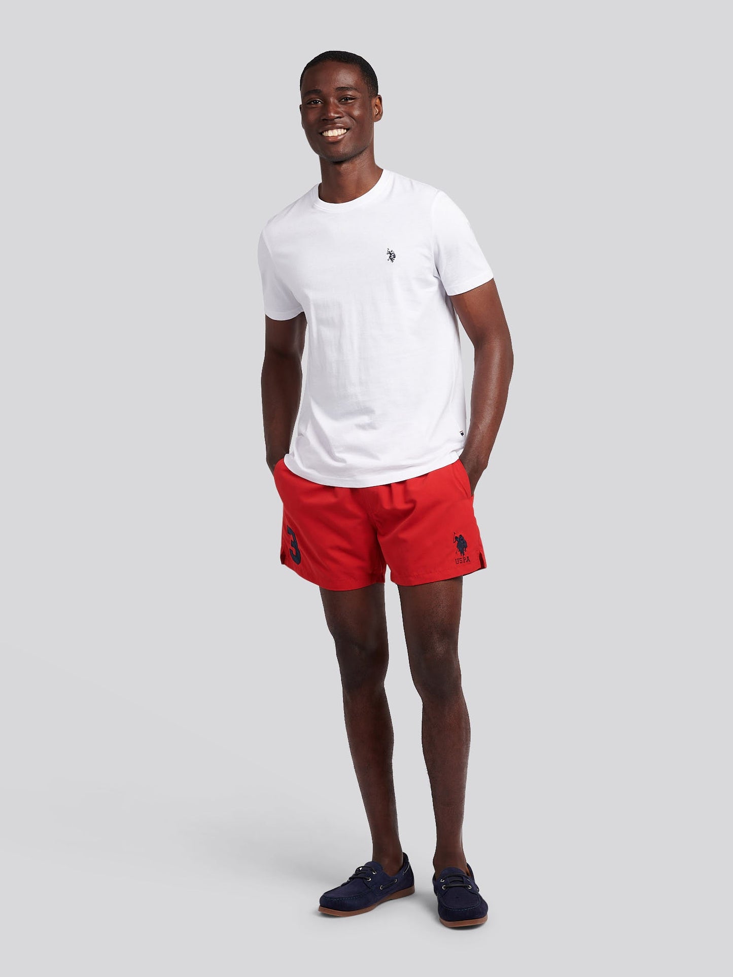 Mens Player 3 Swim Short Haute Red