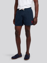 Mens Player 3 Swim Short Dark Sapphire Navy / Haute Red DHM