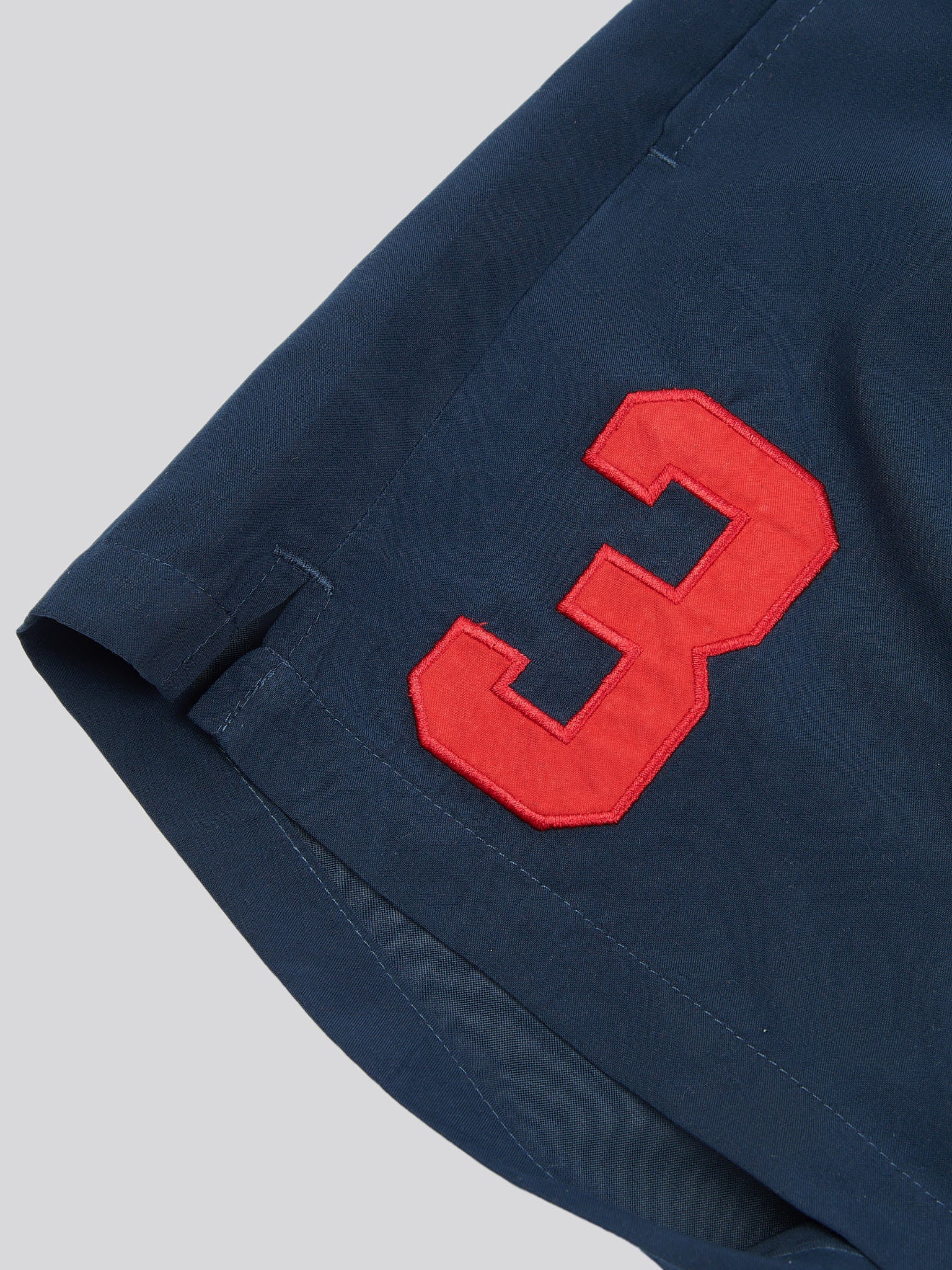 Mens Player 3 Swim Short Dark Sapphire Navy / Haute Red DHM