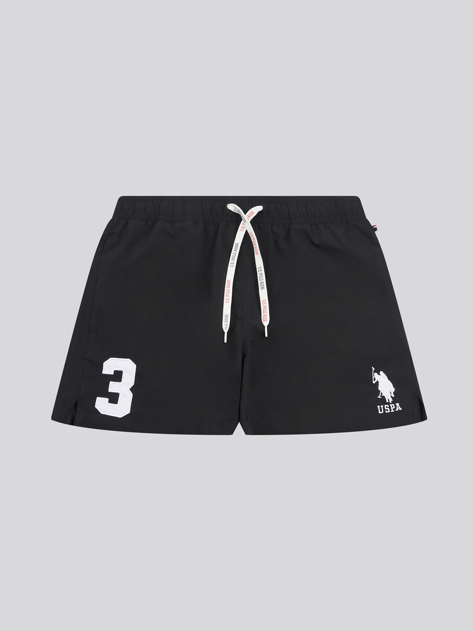 Mens Player 3 Swim Short Black Bright White DHM
