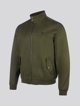 Mens Cotton Twill Harrington Jacket Forest Night