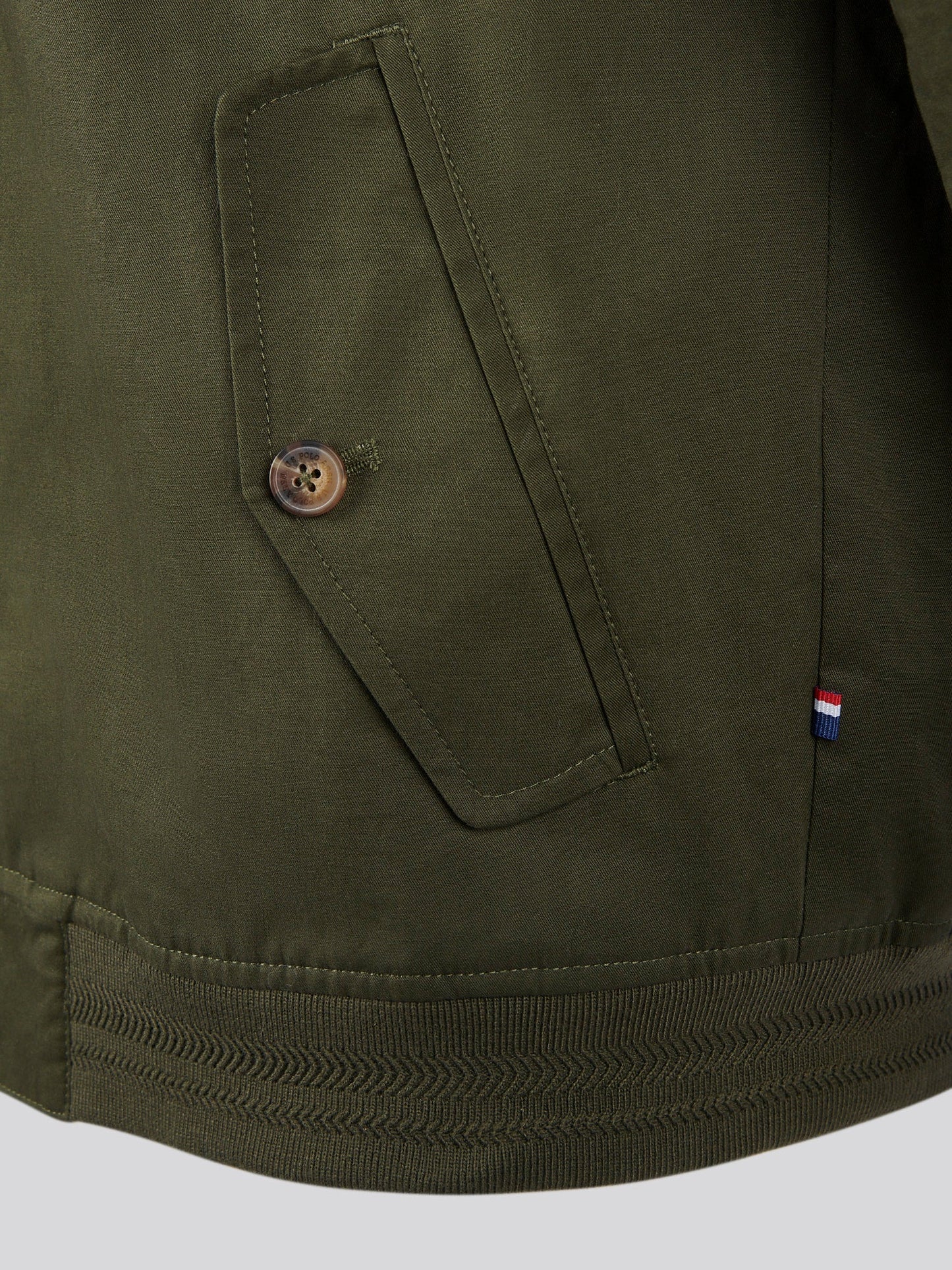 Mens Cotton Twill Harrington Jacket Forest Night