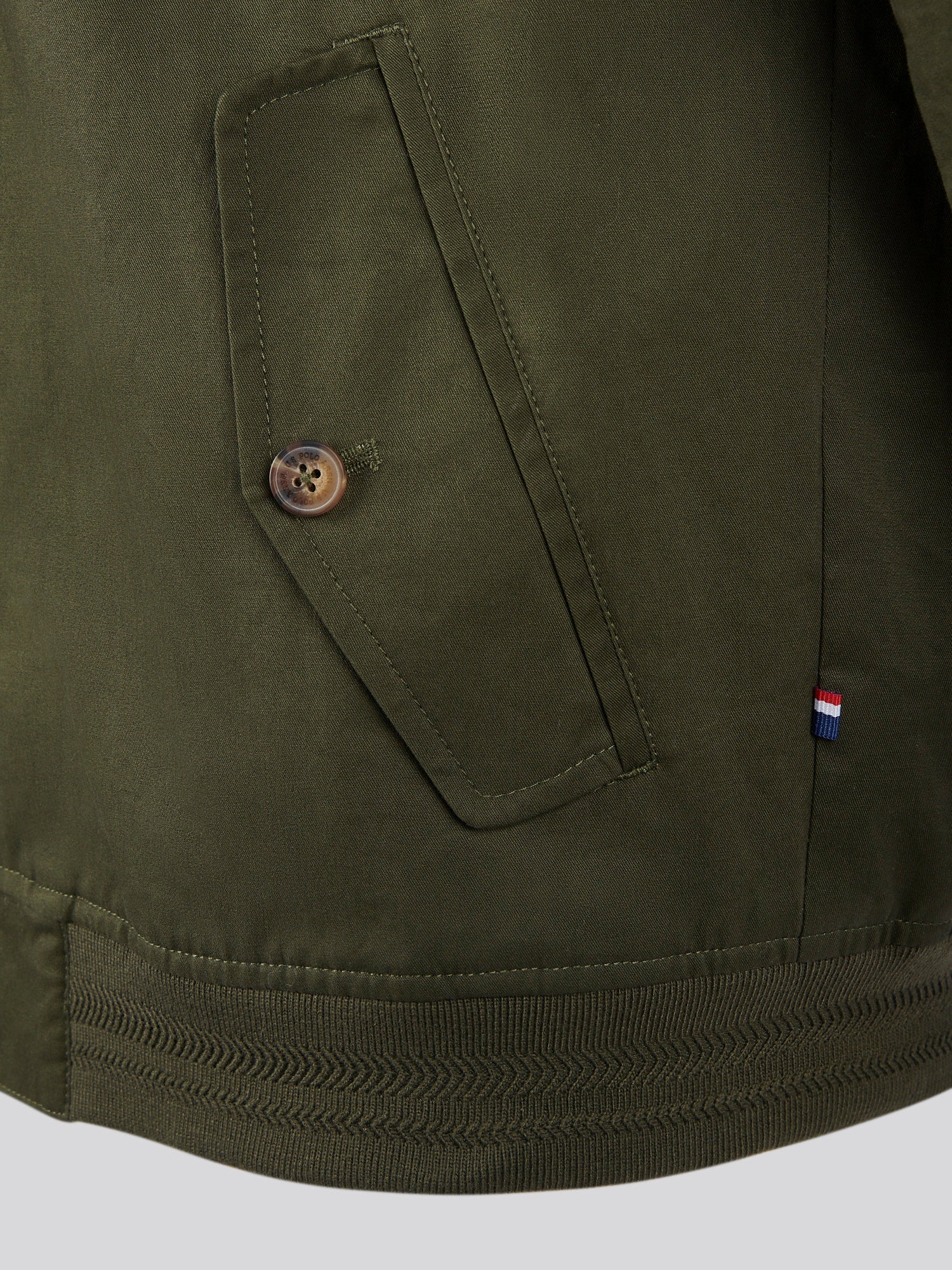 Mens Cotton Twill Harrington Jacket Forest Night