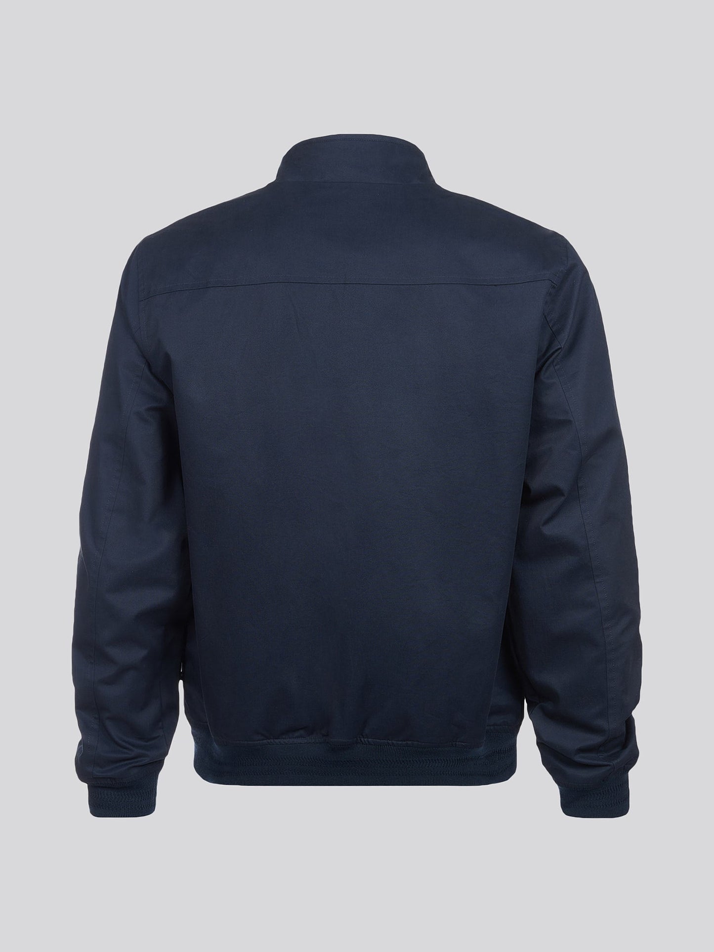 Mens Cotton Twill Harrington Jacket Dark Sapphire Navy / Haute Red DHM