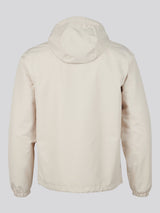 Mens Hooded Windbreaker Beige
