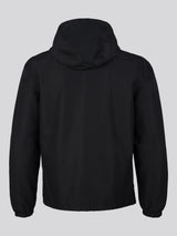 Mens Hooded Windbreaker Black Bright White DHM