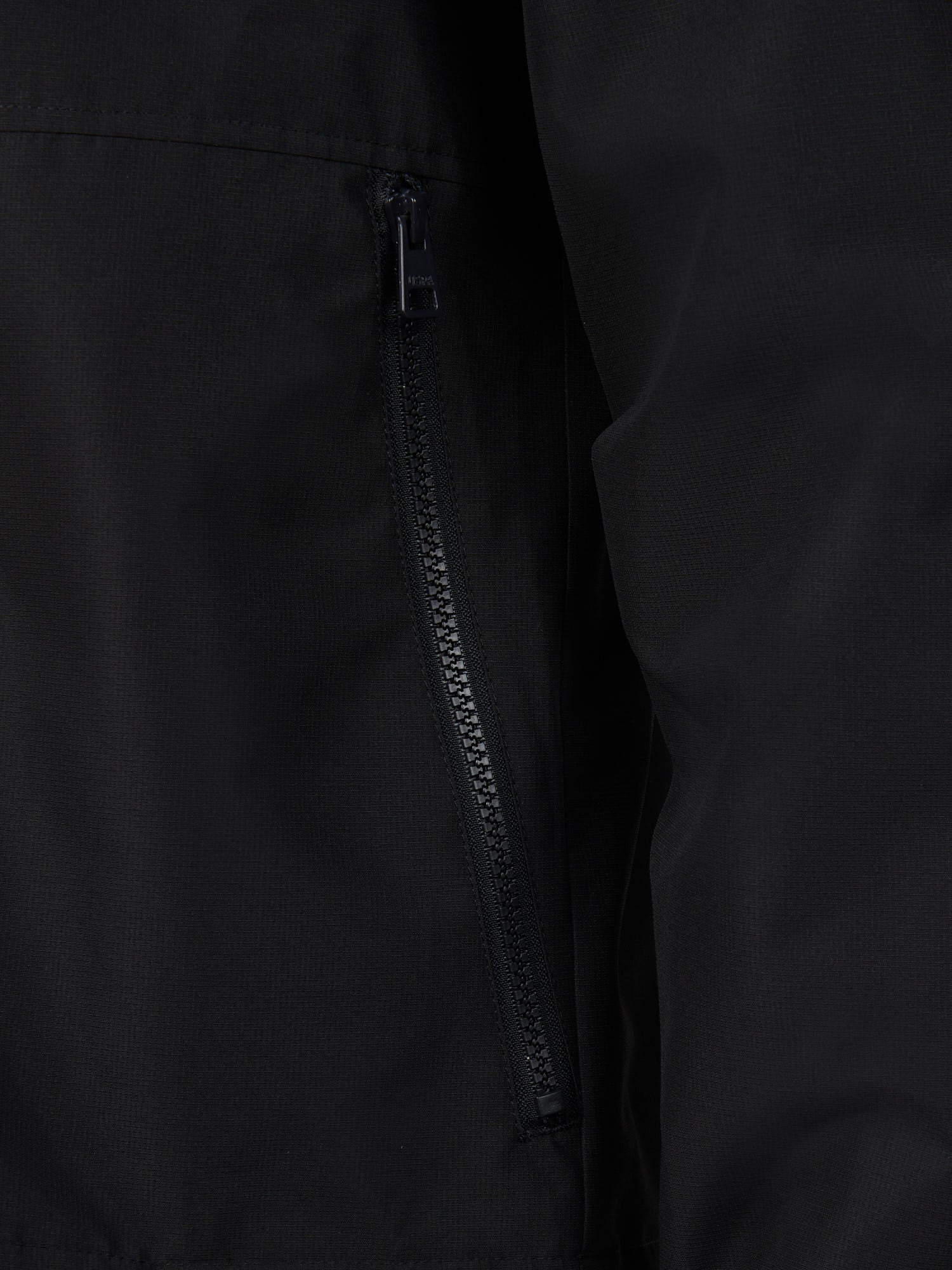 Mens Hooded Windbreaker Black Bright White DHM