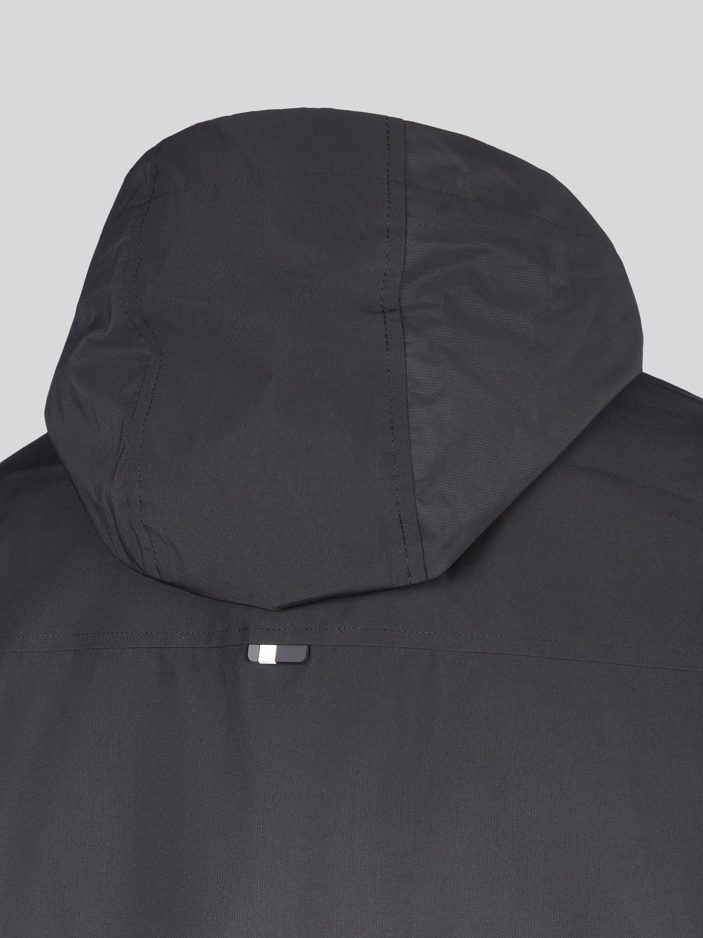 Mens Hooded Windbreaker Black Bright White DHM