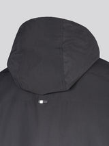 Mens Hooded Windbreaker Black Bright White DHM
