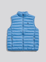 Mens Bound Quilted Gilet Riviera