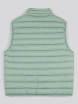 Mens Bound Quilted Gilet Iceberg Green