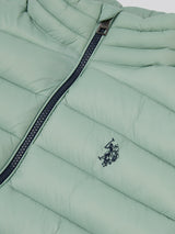 Mens Bound Quilted Gilet Iceberg Green
