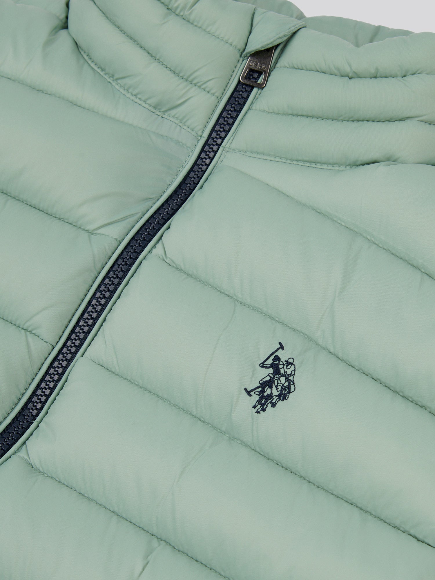 Mens Bound Quilted Gilet Iceberg Green