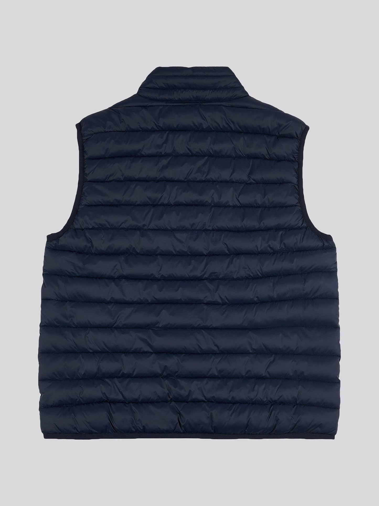 Mens Bound Quilted Gilet Dark Sapphire Navy / Haute Red DHM