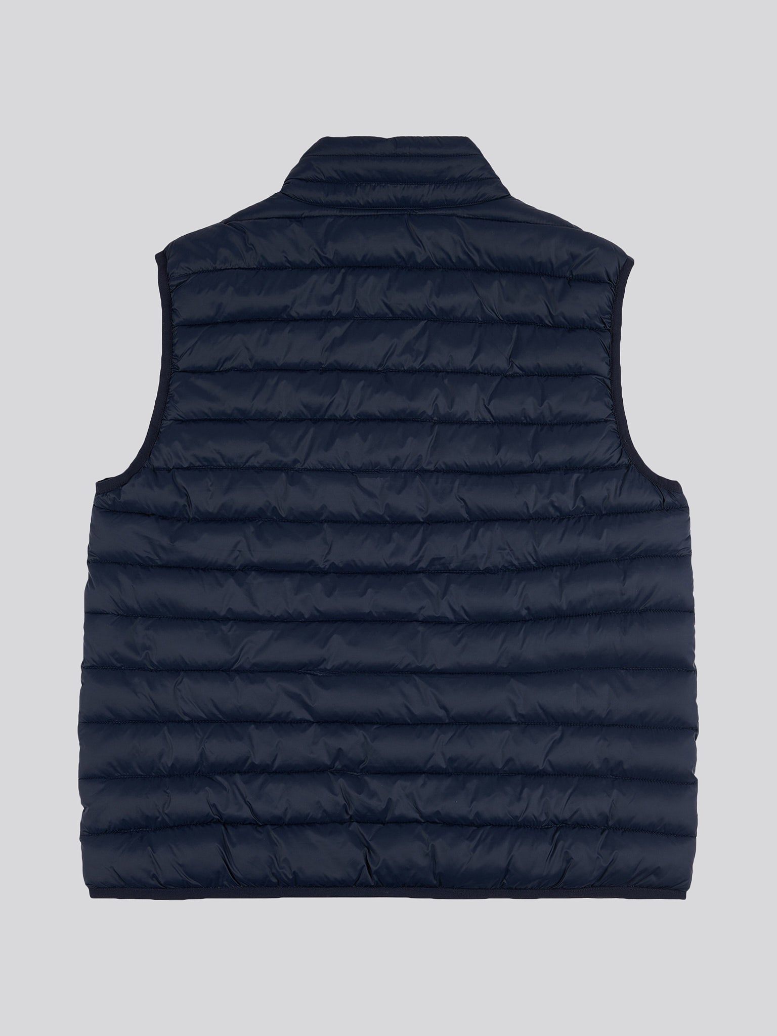 Mens Bound Quilted Gilet Dark Sapphire Navy / Haute Red DHM