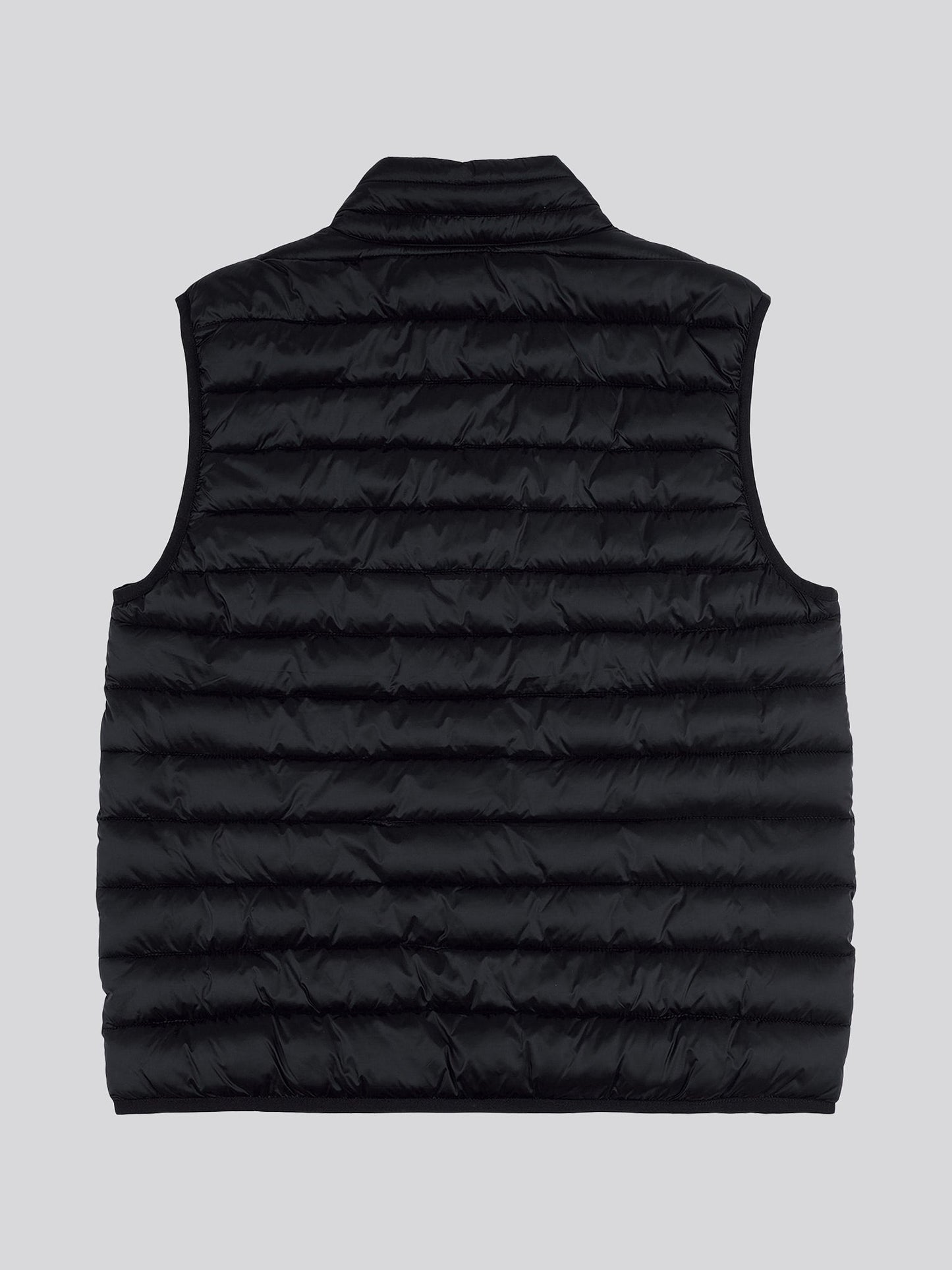 Mens Bound Quilted Gilet Black Bright White DHM