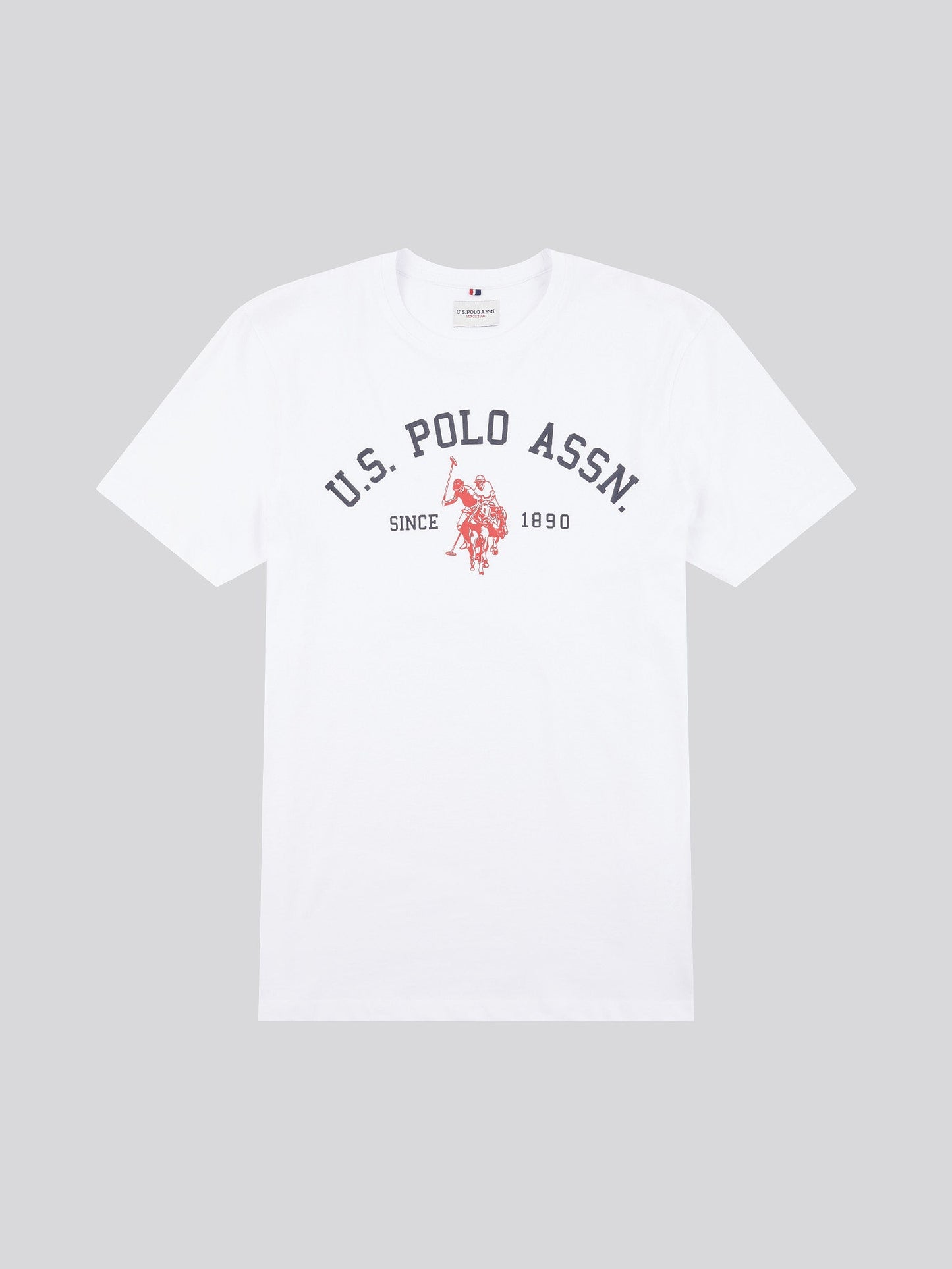 Mens Signature Arch Print T-Shirt Bright White