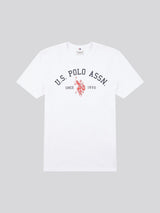 Mens Signature Arch Print T-Shirt Bright White