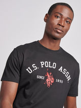 Mens Signature Arch Print T-Shirt Black