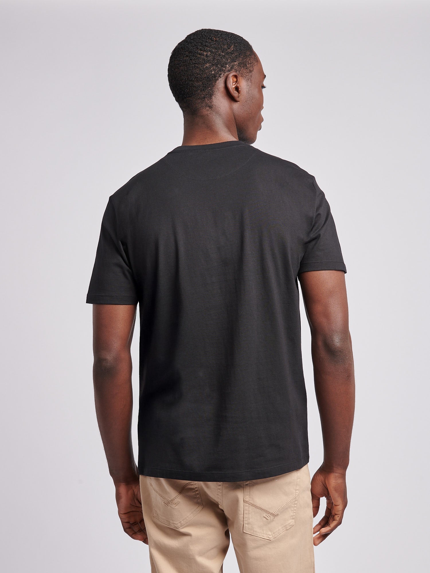 Mens Signature Arch Print T-Shirt Black
