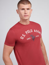 Mens Signature Arch Print T-Shirt Tibetan Red