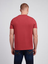 Mens Signature Arch Print T-Shirt Tibetan Red