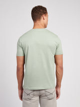 Mens Signature Arch Print T-Shirt Iceberg Green