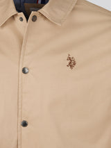 Mens Modern Cotton Coach Jacket Cornstalk