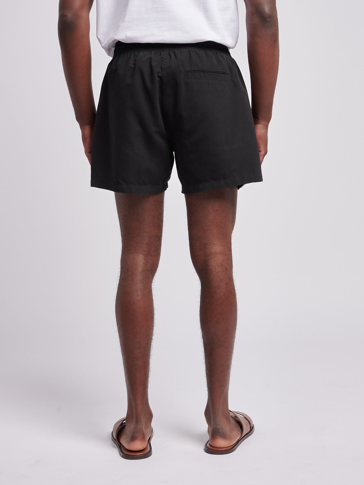 Mens Core Swim Short Black Bright White DHM