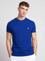 Mens Double Horsemen T-Shirt Sodalite Blue
