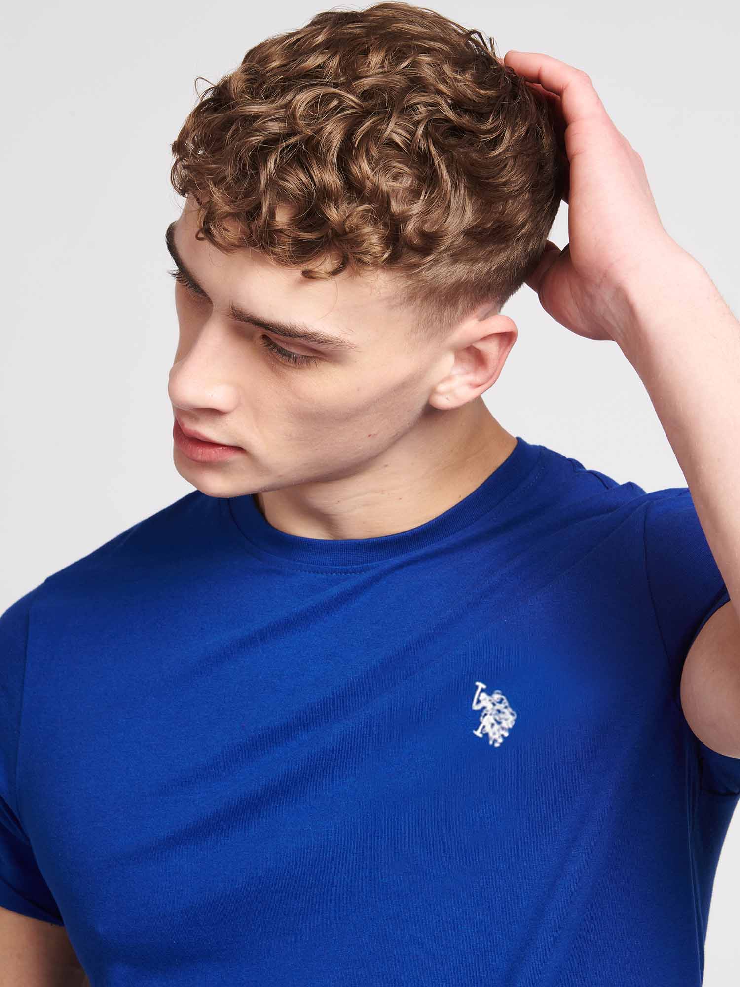 Mens Double Horsemen T-Shirt Sodalite Blue