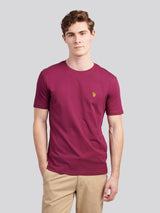 Mens Double Horsemen T-Shirt Grape Wine
