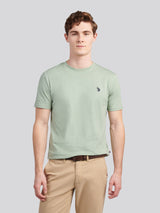 Mens Double Horsemen T-Shirt Iceberg Green