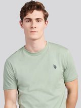 Mens Double Horsemen T-Shirt Iceberg Green
