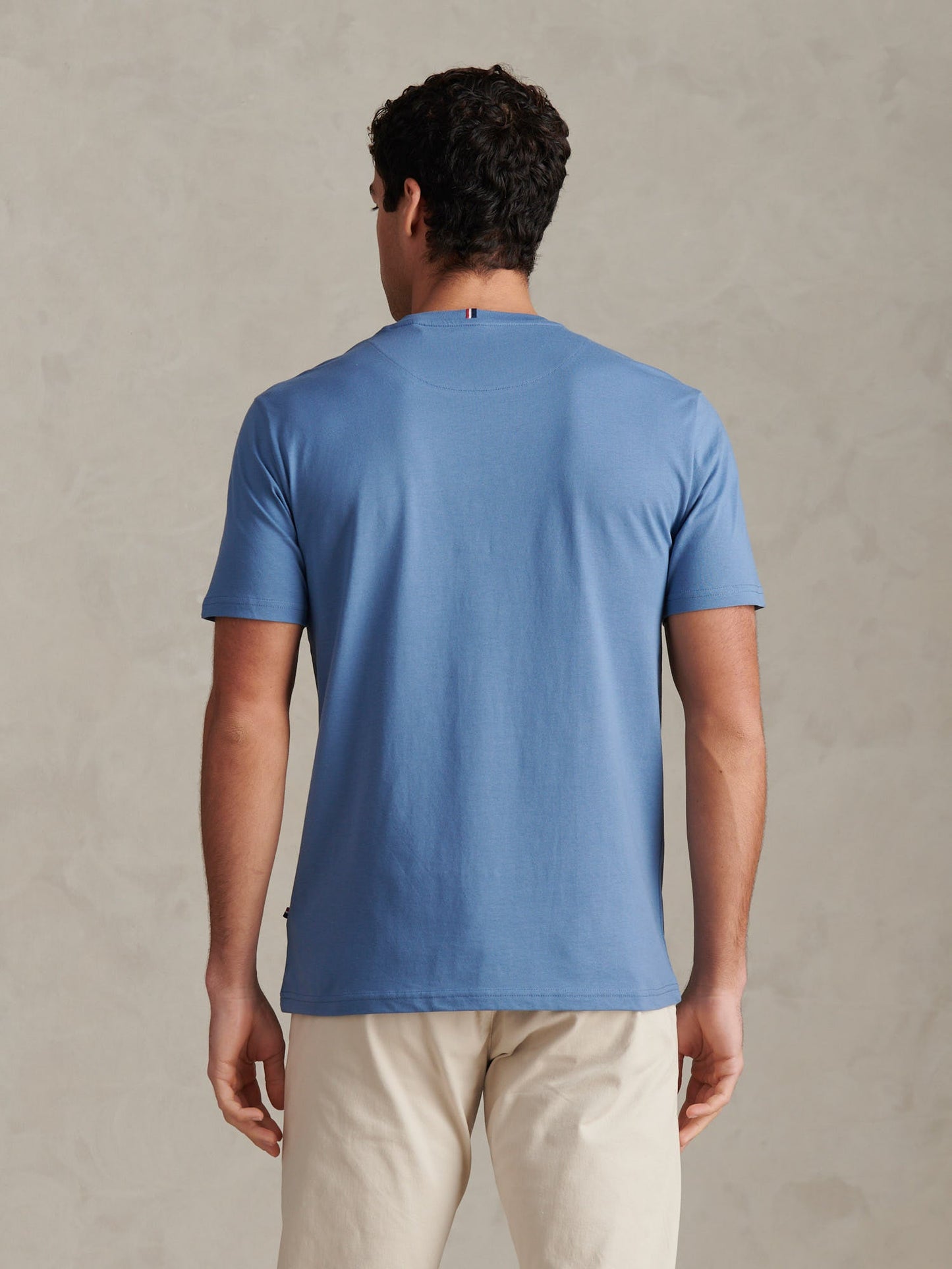 Mens Double Horsemen T-Shirt Blue Horizon