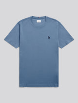 Mens Double Horsemen T-Shirt Blue Horizon