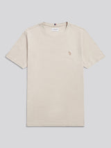 Mens Double Horsemen T-Shirt Beige