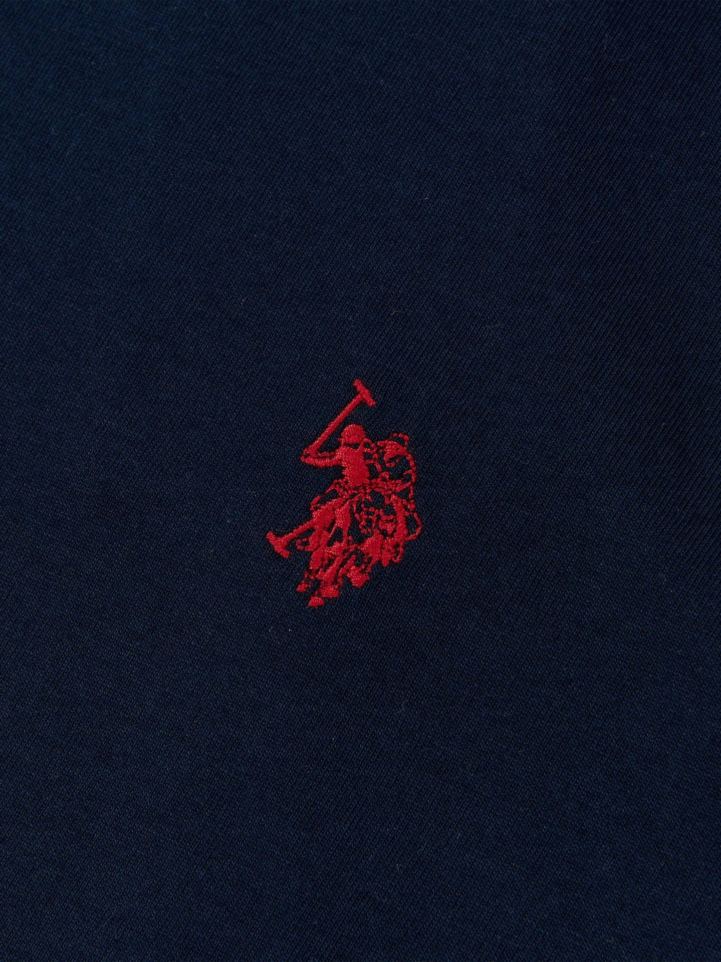 Mens Double Horsemen T-Shirt Dark Sapphire Navy / Haute Red DHM