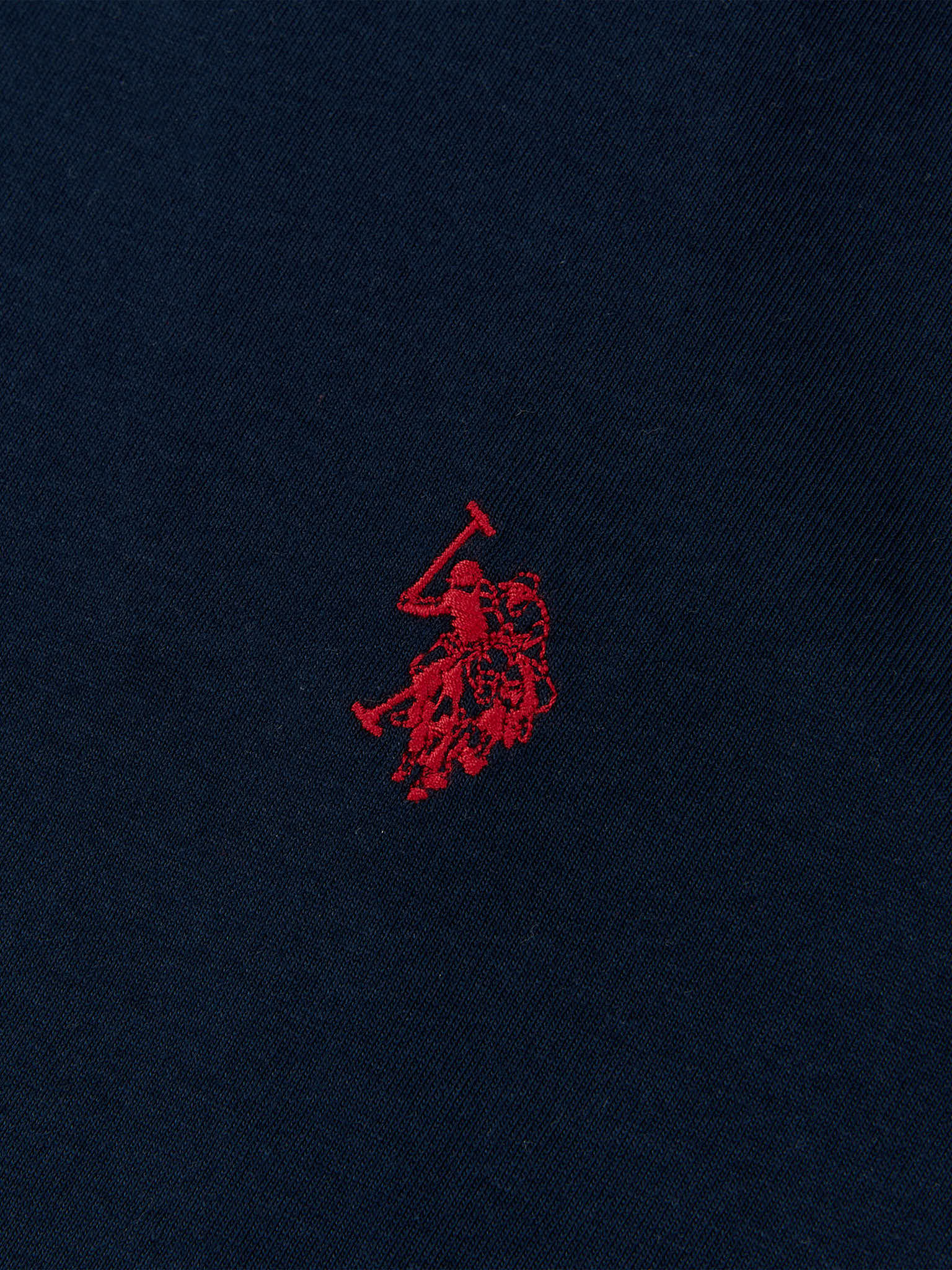 Mens Double Horsemen T-Shirt Dark Sapphire Navy / Haute Red DHM