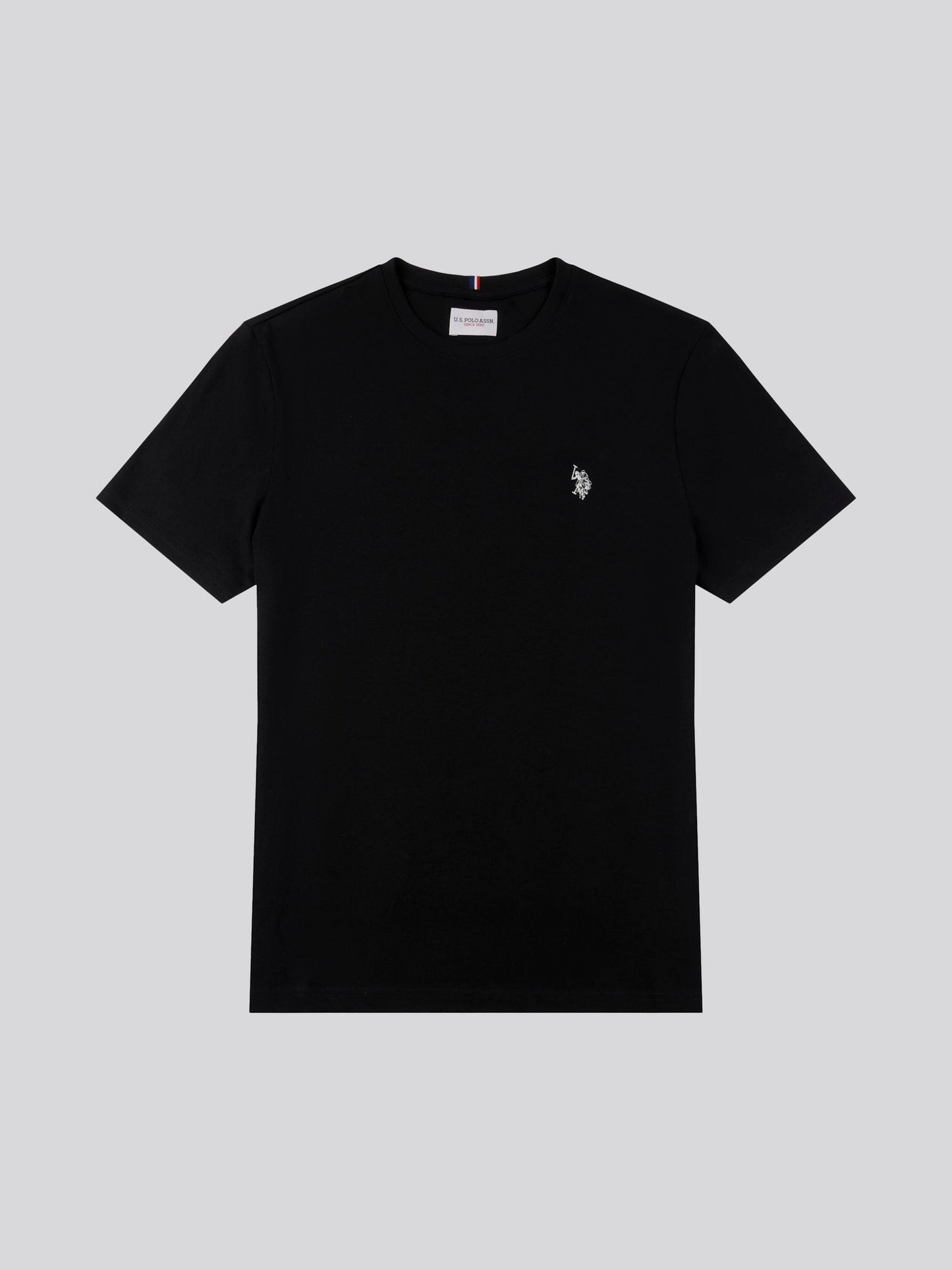 Mens Double Horsemen T-Shirt Black Bright White DHM