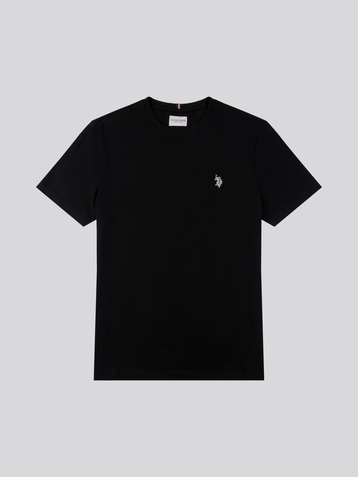 Mens Double Horsemen T-Shirt Black Bright White DHM