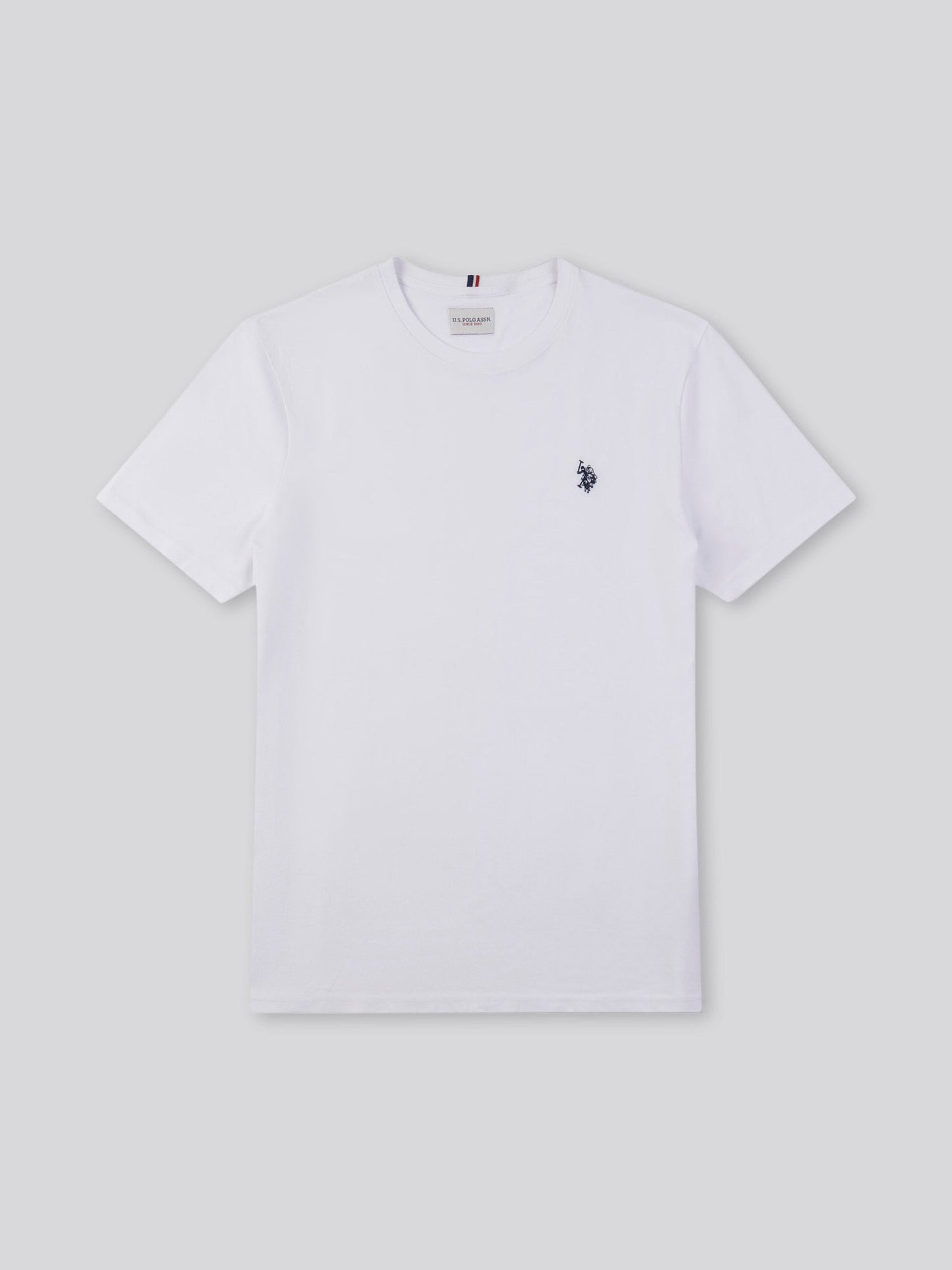 Mens Double Horsemen T-Shirt White / Dark Sapphire Navy DHM