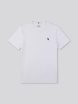 Mens Double Horsemen T-Shirt White / Dark Sapphire Navy DHM