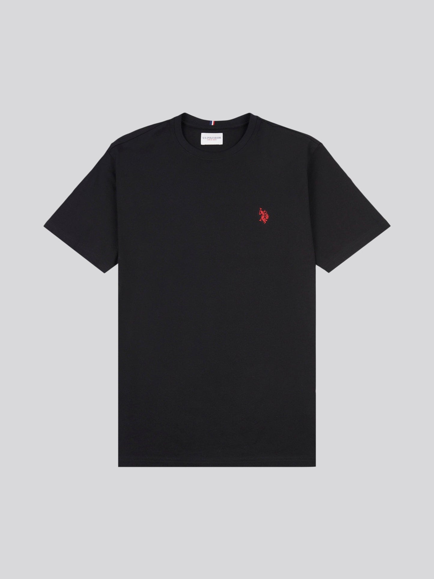 Mens Double Horsemen T-Shirt Black / Haute Red DHM
